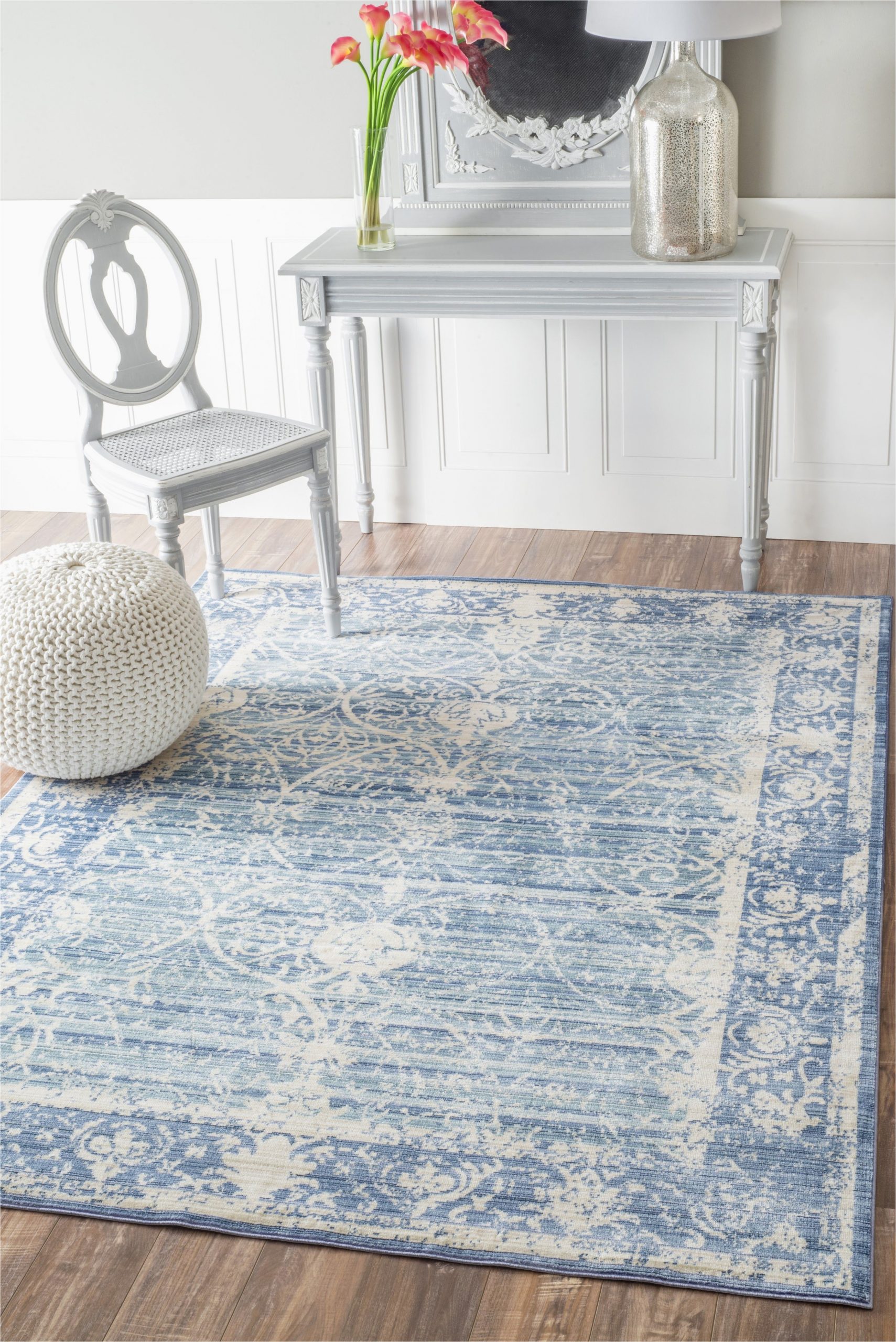 Grey White and Blue Rug A Fabulous Blue and White Rug From One Of Rugs Usas New