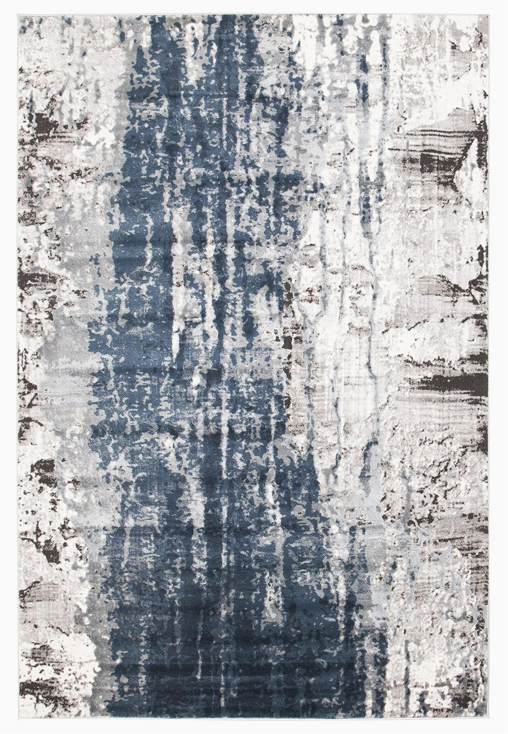 Grey White and Blue Rug Roxana Distressed Timeless Rug Blue Grey White
