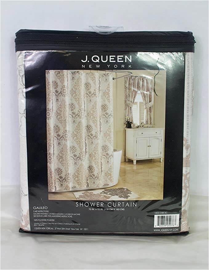J Queen Bath Rug Amazon Com J Queen Bath Galileo Shower Curtain Natural 70 X