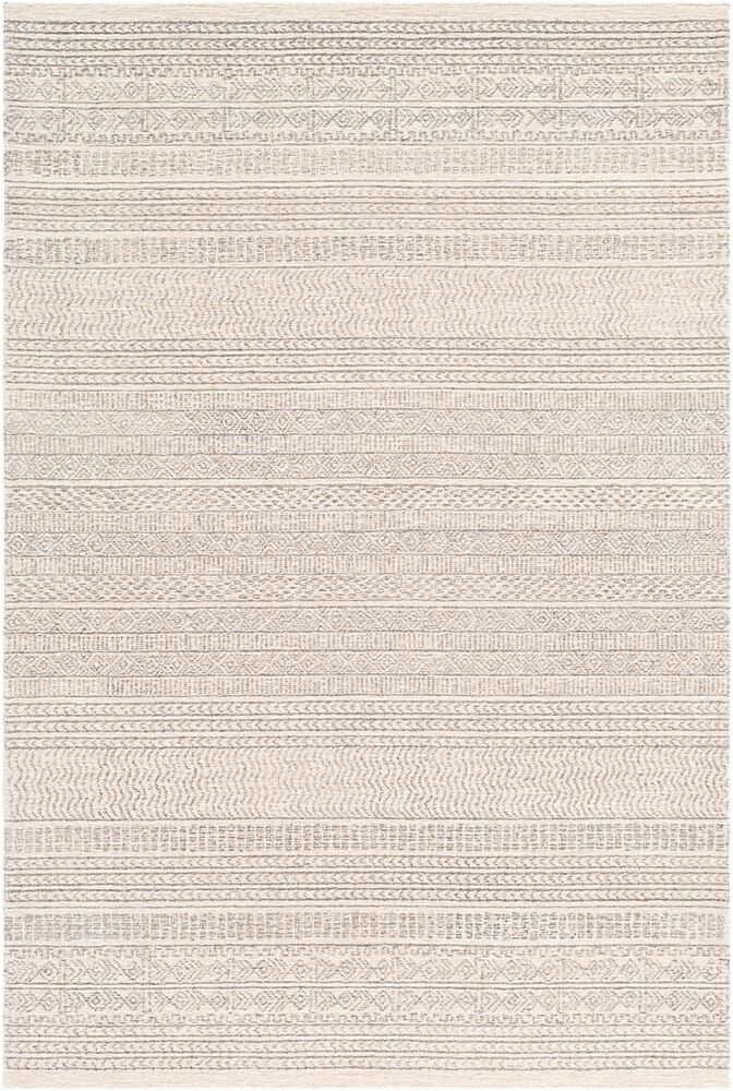 Jeannine Hand Tufted Wool Gray Ivory area Rug Pin On Rug