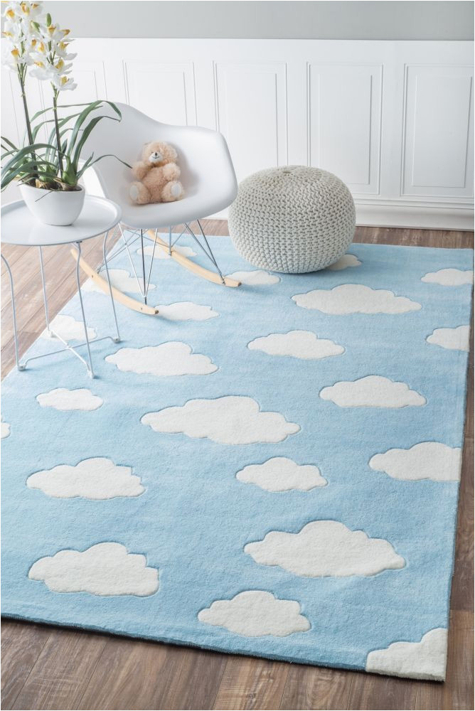 Kids Blue area Rug Serendipity Cloud Blue Rug Kids area Rugs Pink and Blue