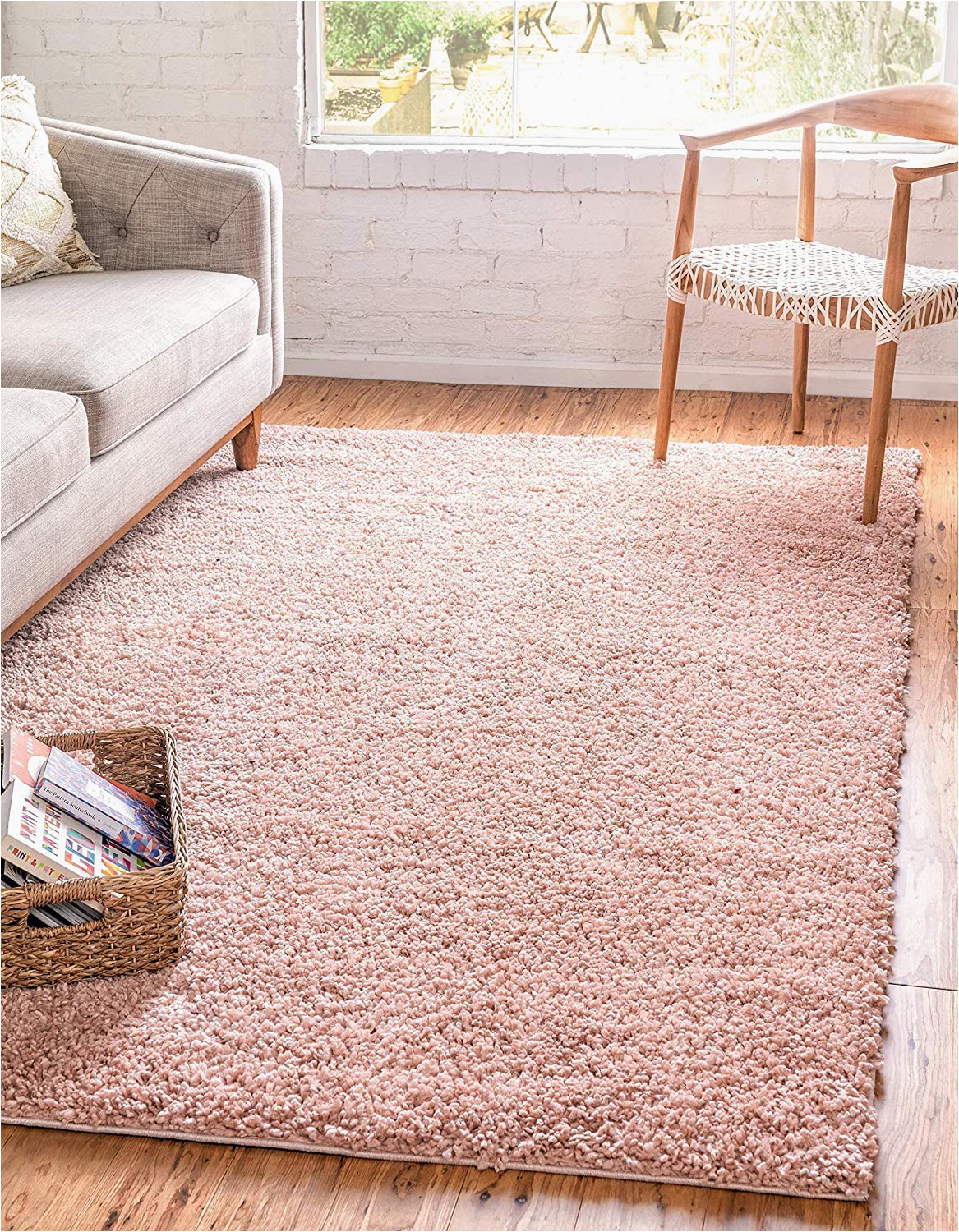 Large Thick soft area Rugs Bravich Rugmasters Very Large Rose Pink Shaggy Rug 5 Cm Thick Shag Pile soft Shaggy area Rugs Modern Carpet Living Room Bedroom Mats 160×230 Cm 5ft3