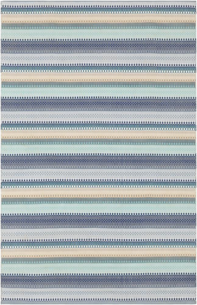 Lowes Blue area Rugs Surya Maritime 5 X 8 Teal Indoor Outdoor Stripe Handcrafted