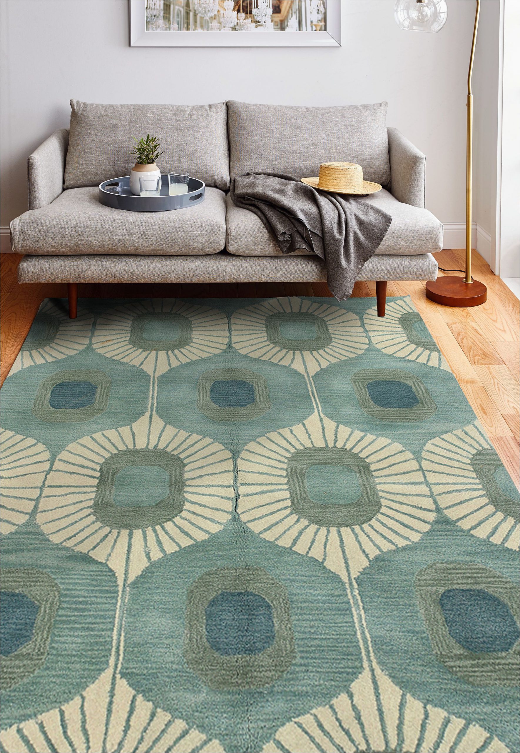 Mid Century Style area Rugs Brighten Your Living Room with the Woodbridge are Rug From