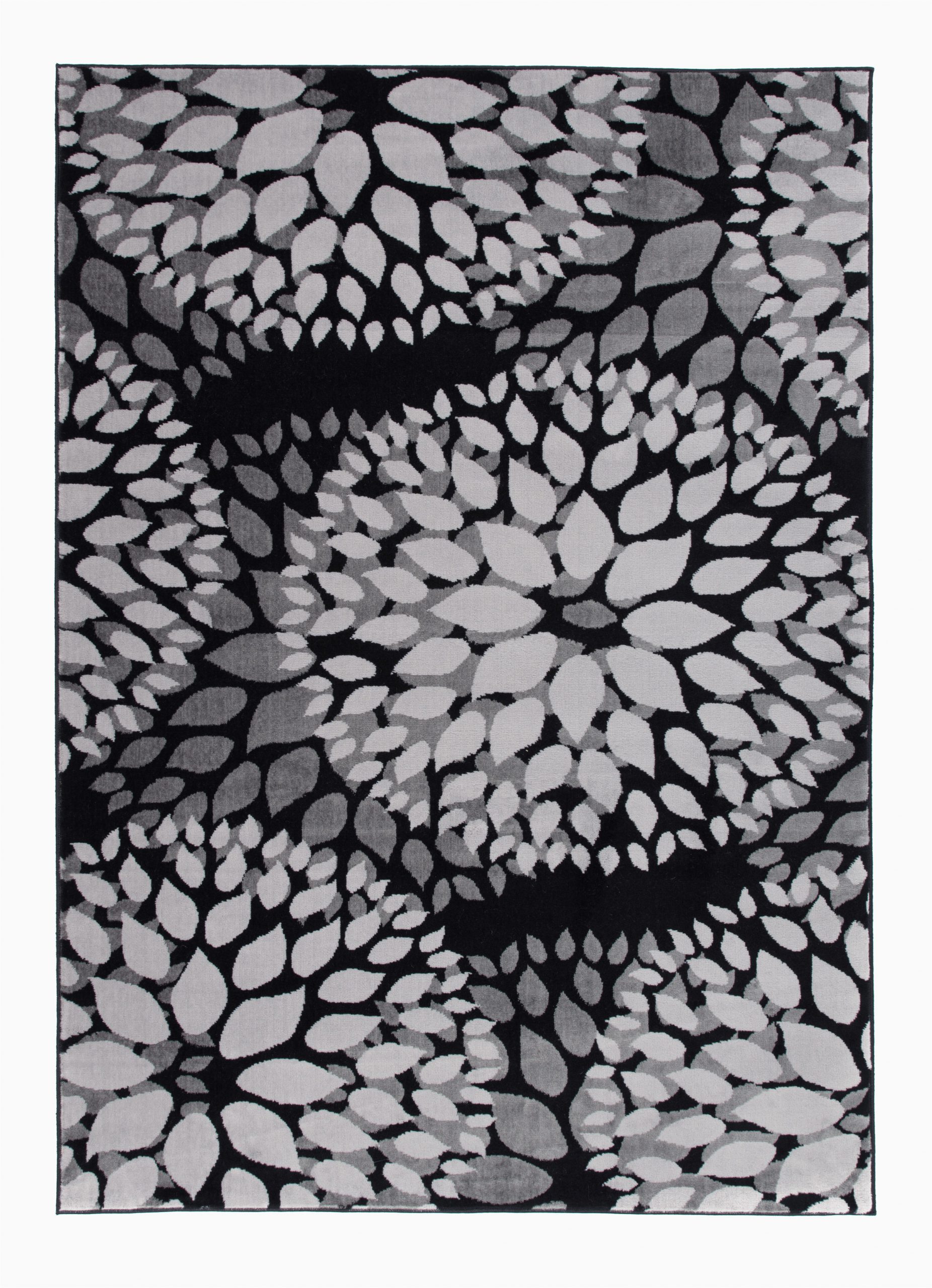 Modern Floral Circles area Rug Modern Floral Circles Black 5 X7 area Rug Walmart