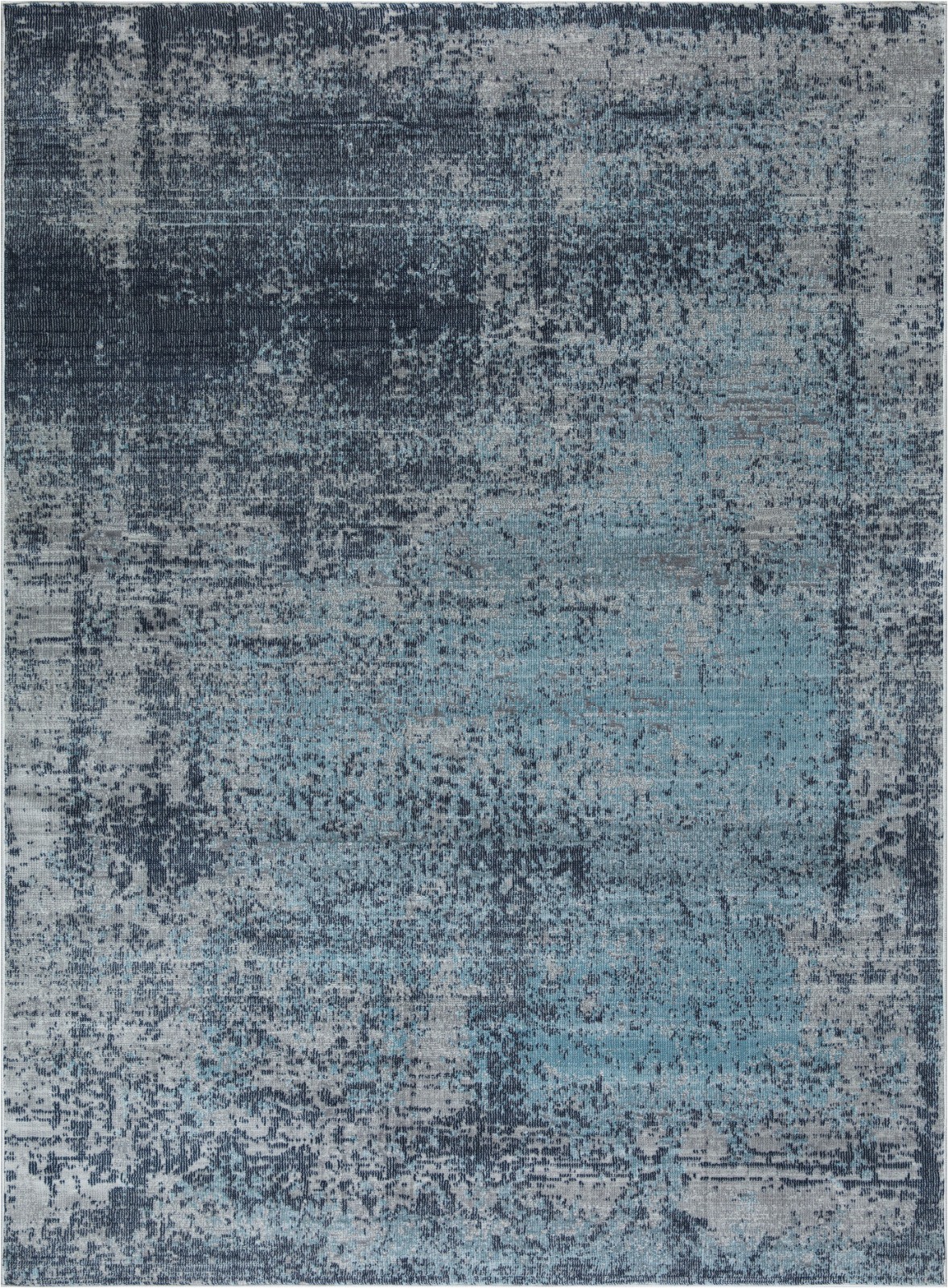 Modern Navy Blue Rug Mod Arte Mirage Collection area Rug Modern & Contemporary Style Abstract soft & Plush Navy Blue Gray