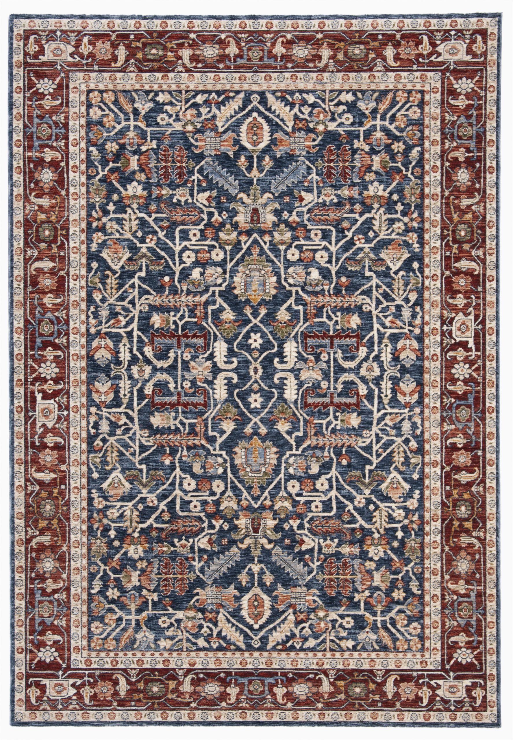 Navy Blue and Red Rug Darcy oriental Navy Red area Rug