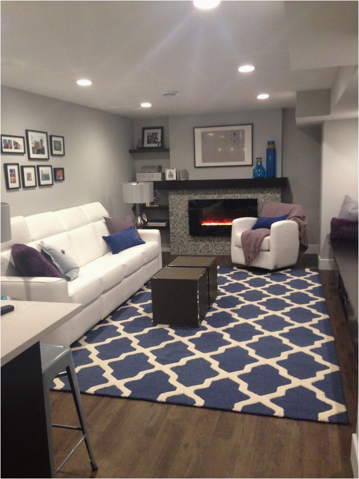 Navy Blue Rugs for Living Room Features Hand Tufted In India Rugs Can Vary Approx 3 4