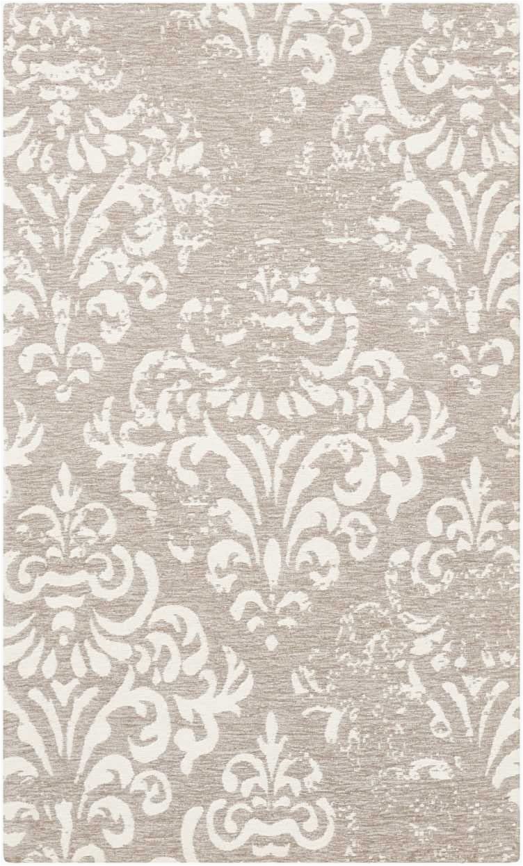 Nourison Damask Distressed area Rug Nourison Damask Das03 Vintage Distressed Accent area Rug 2 Feet 3 Inches by 3 Feet 9 Inches 2 3" X 3 9" Ivory Grey