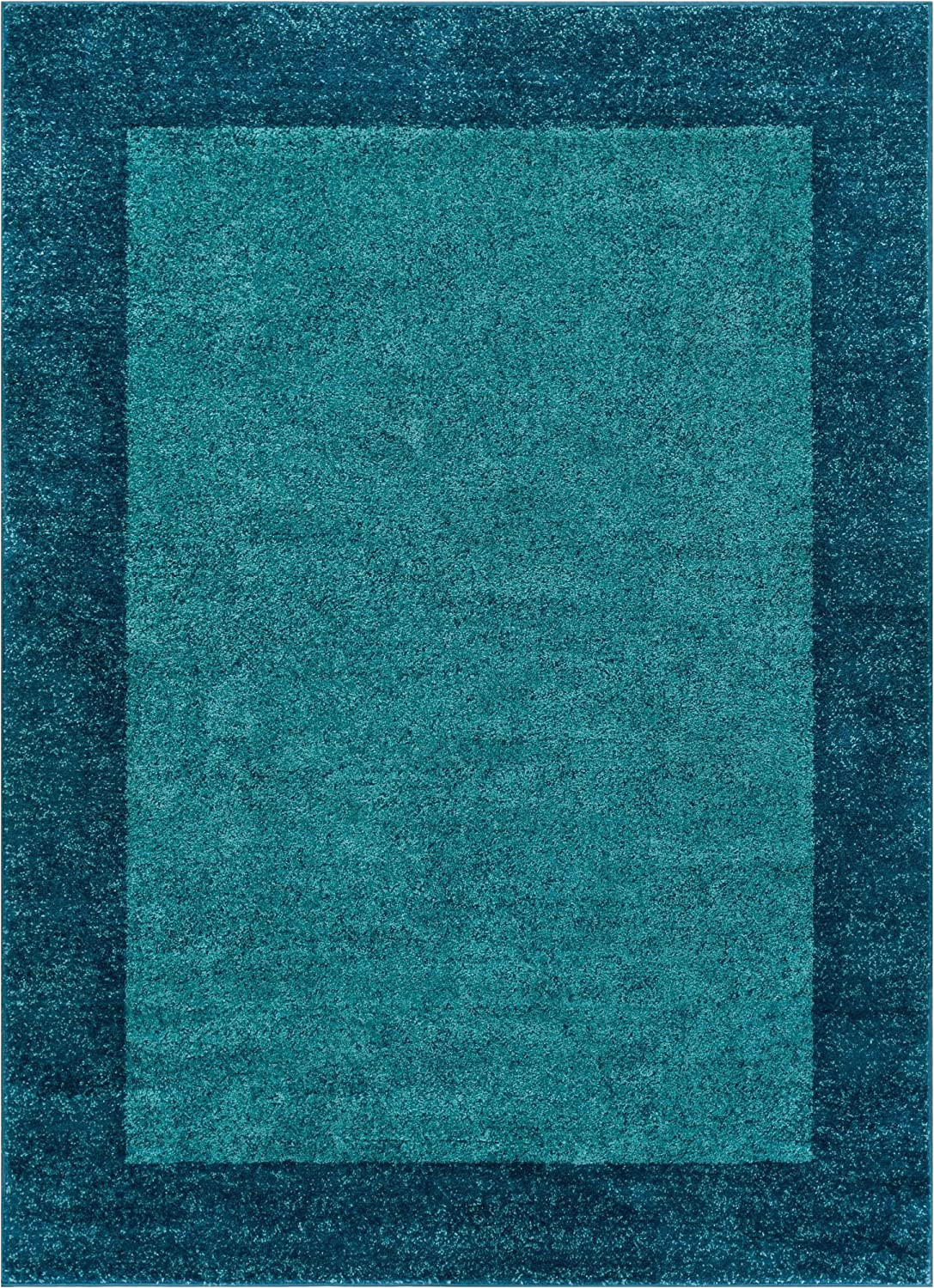 Plain Blue area Rug Well Woven Frontier Border Blue Modern Plain 8×11 710 X 106 area Rug Simple Geometric Pattern Contemporary Thick soft Plush