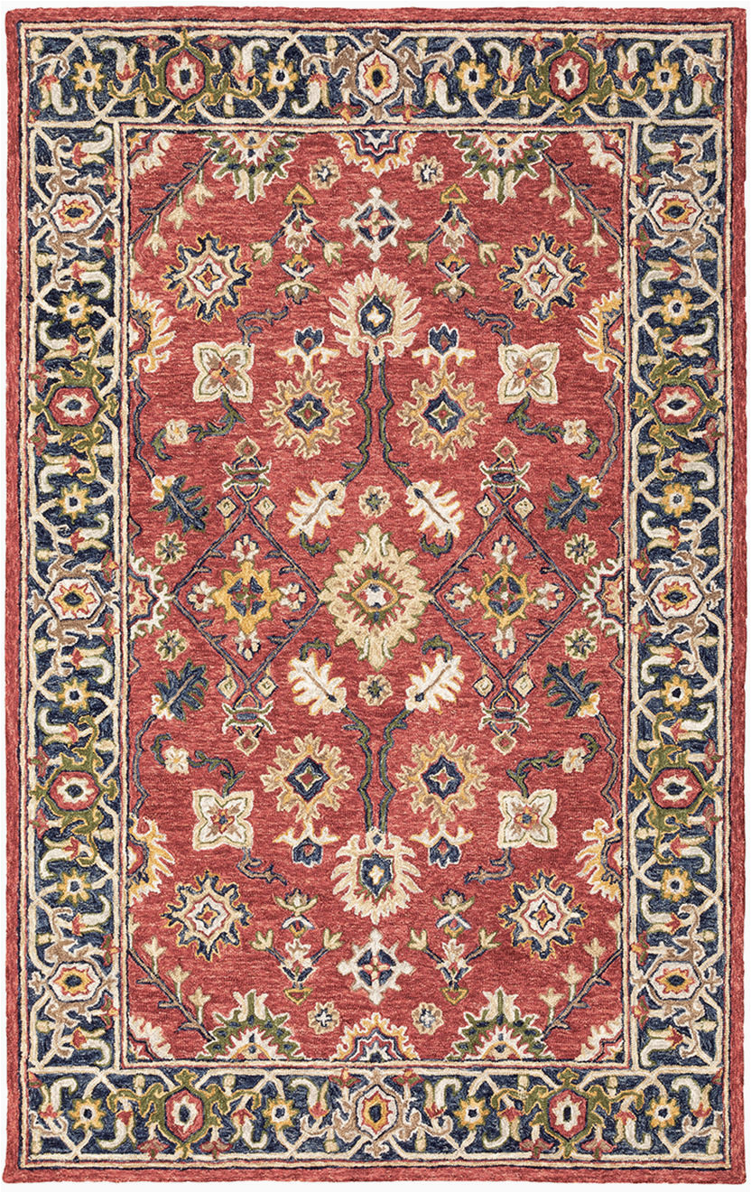 Red and Blue Persian Style Rug oriental Weavers Alfresco 28404 Red Blue area Rug