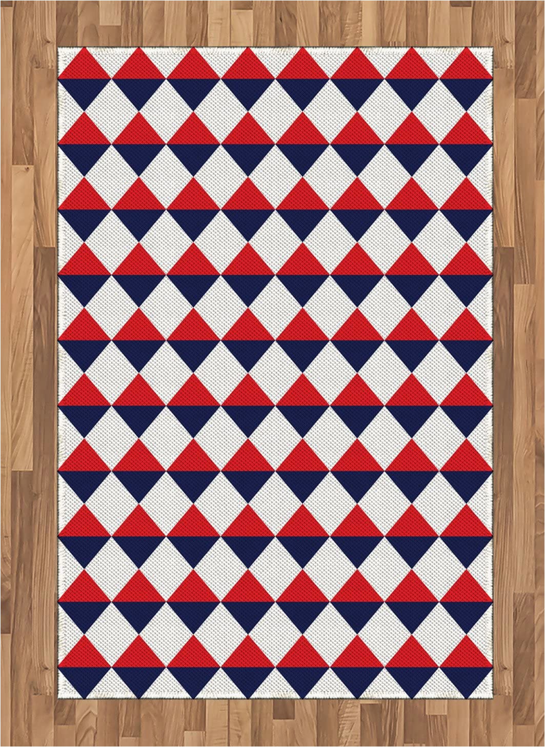 Red White and Blue Americana area Rugs Amazon Ambesonne Americana area Rug Half Triangles