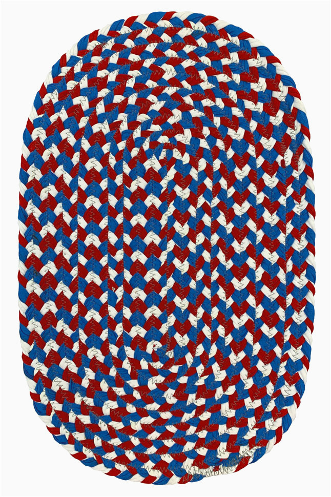 Red White Blue Rug Patriotic Red White Blue Braided Rugs