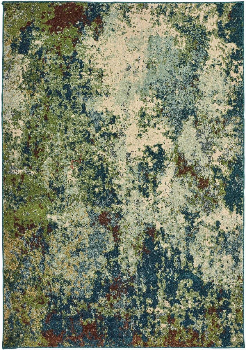 Rugs with Blue and Green oriental Weavers Dawson 8021b Blue Green area Rug