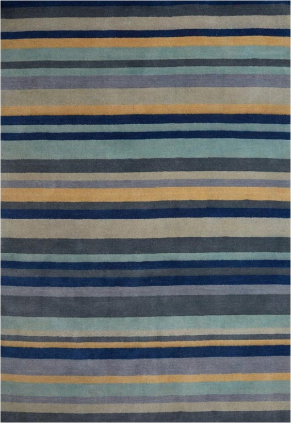 Rugs Yellow and Blue Ainslie 03 Stripe Rugs In Blue Yellow Capitalrugsuk Free
