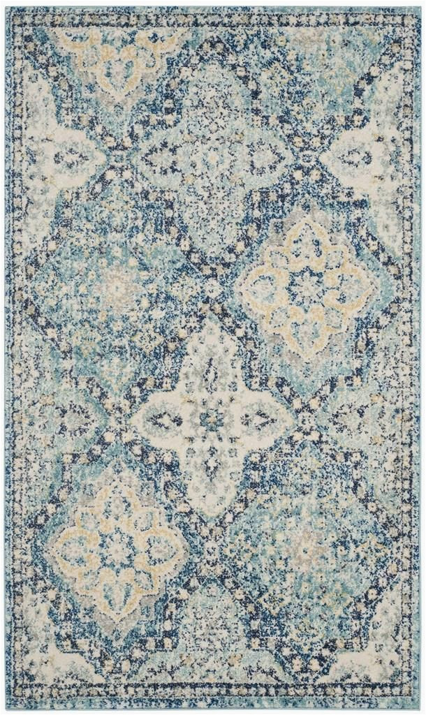 Safavieh Evoke Ivory Blue Rug Safavieh Evoke Evk274c Light Blue Ivory In 2020