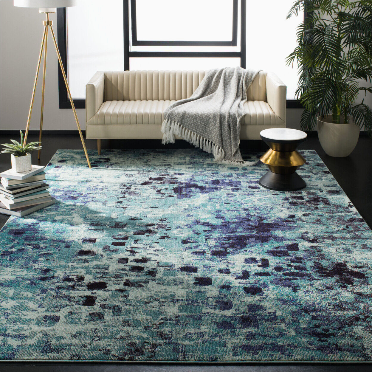 Safavieh Monaco Blue Multi Rug Safavieh Monaco Collection Mnc225j Light Blue / Multi Rug Ebay