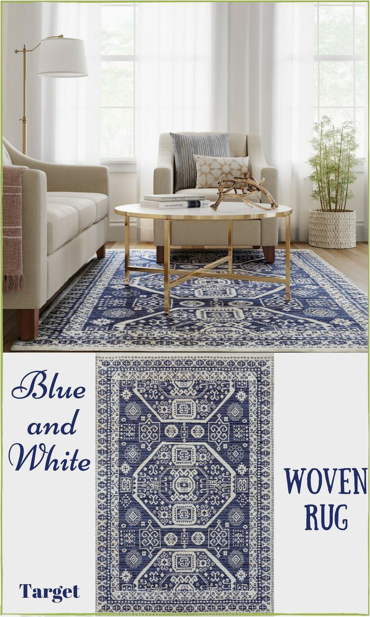 Target Blue and White Rug Instantly Update and Refresh Any Living Space In Your Home