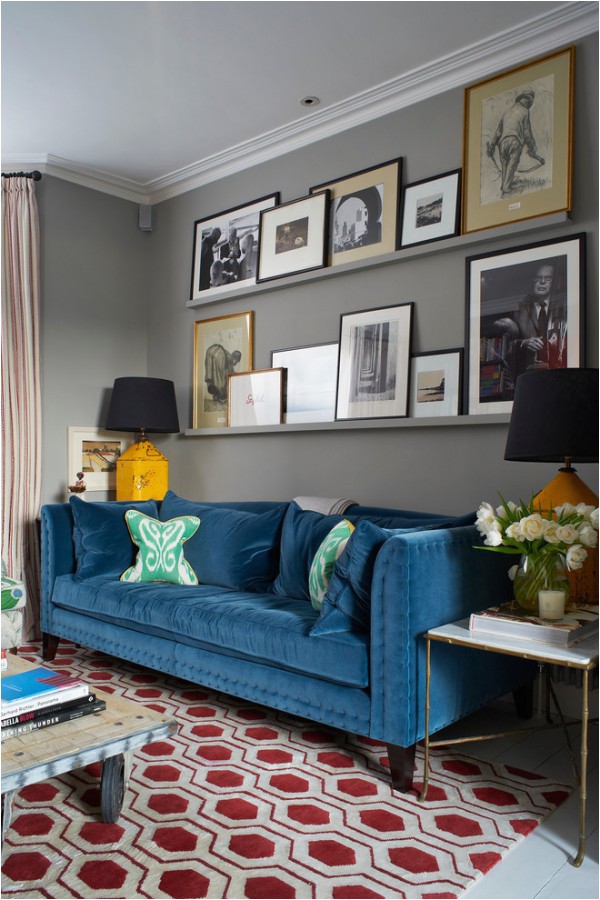 What Color Rug with Blue Couch 15 Stunning Living Room Ideas with A Blue sofa for Unique Decor