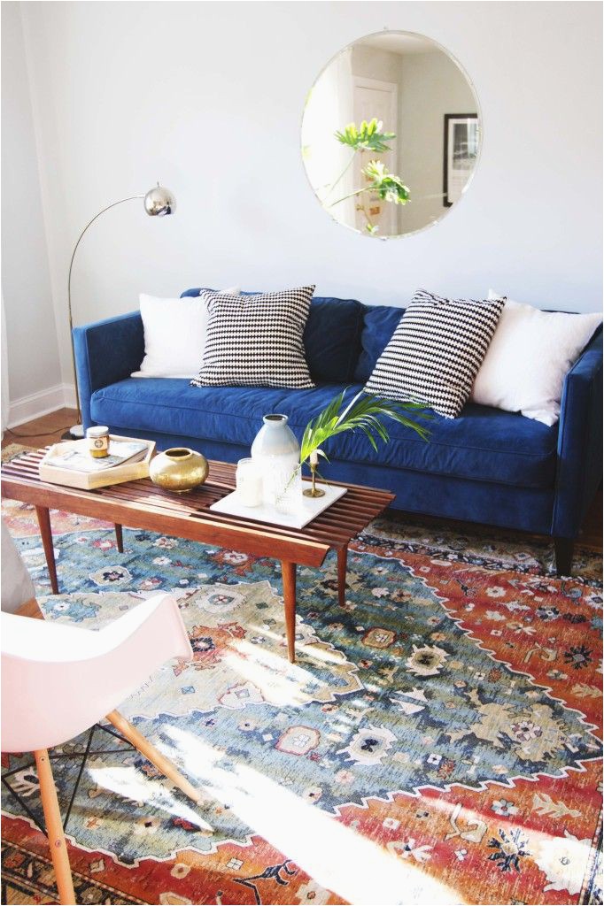 What Color Rug with Blue Couch Design Updates In the Living Room Annabode