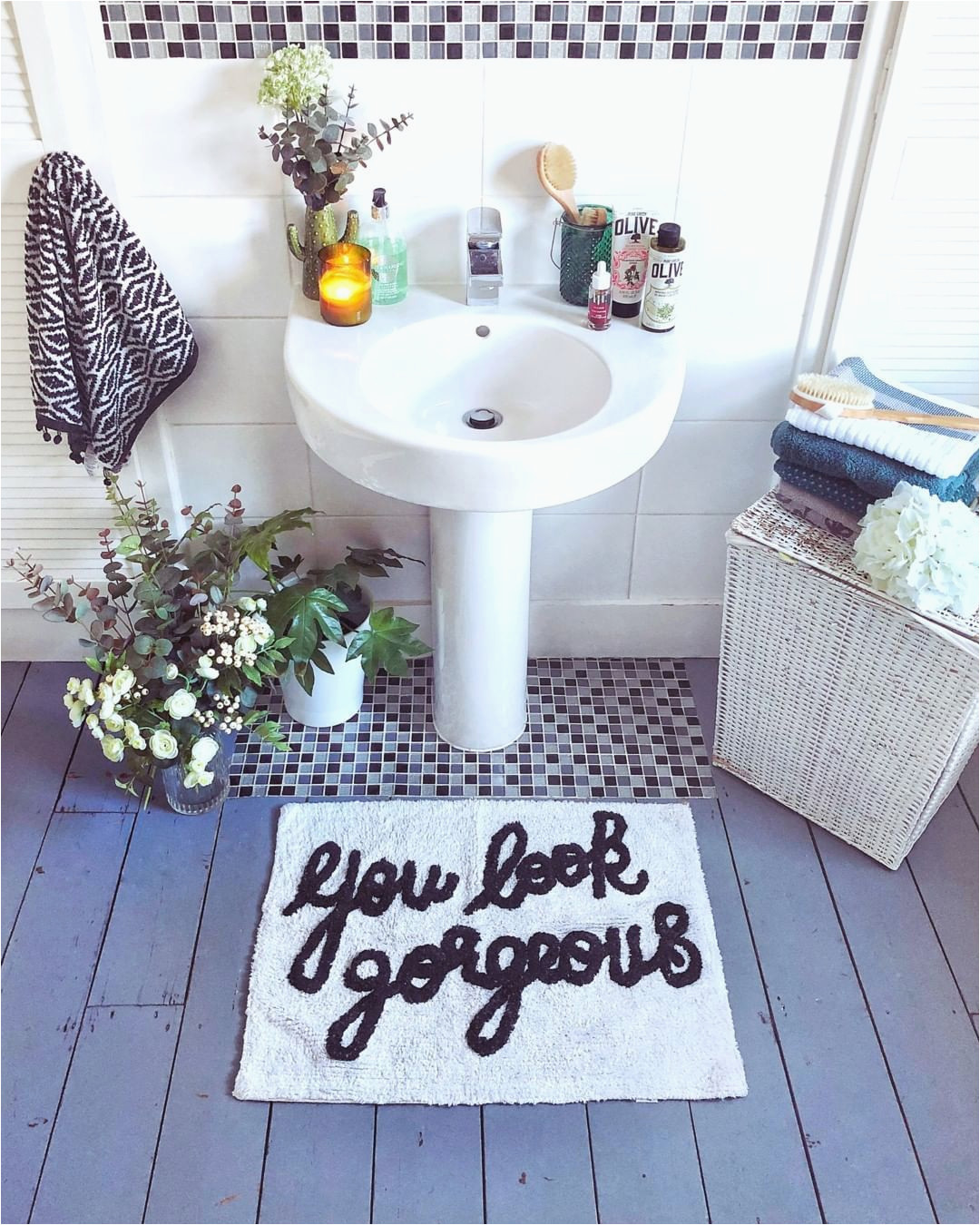 You Look Gorgeous Bath Rug Its that Motivational Monday Bath Mat Again because Youre