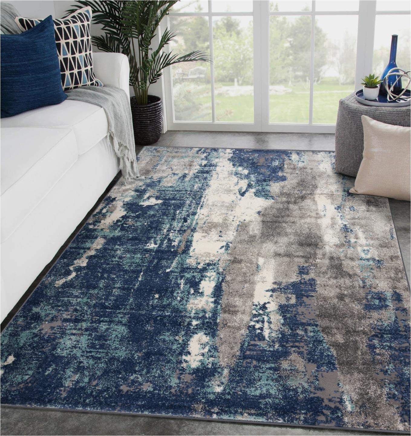 5 X 7 Blue Rug Amazon.com: Luxe Weavers Rugs â Euston Modern area Rugs with …