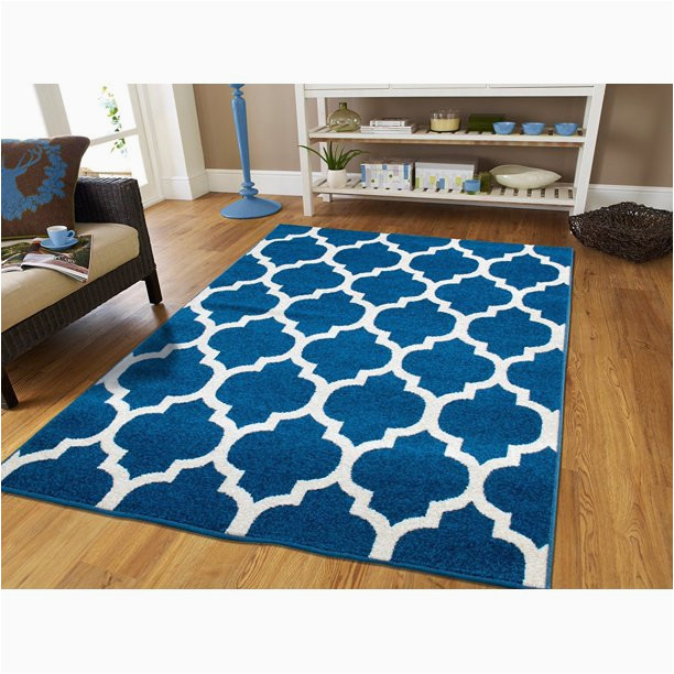 5 X 7 Blue Rug Ctemporary area Rugs 5×7 area Rugs5 by 7 Rug for Living Room Blue