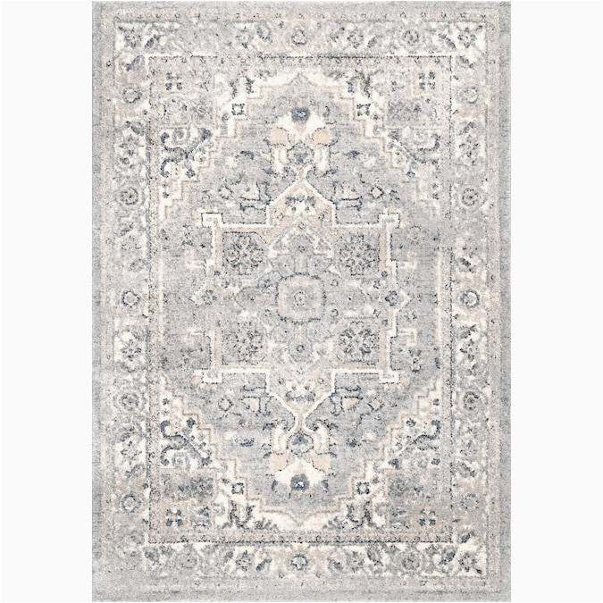 8 X 10 area Rugs Near Me Nuloom 8 X 10 Light Gray Indoor Medallion Vintage area Rug In the …