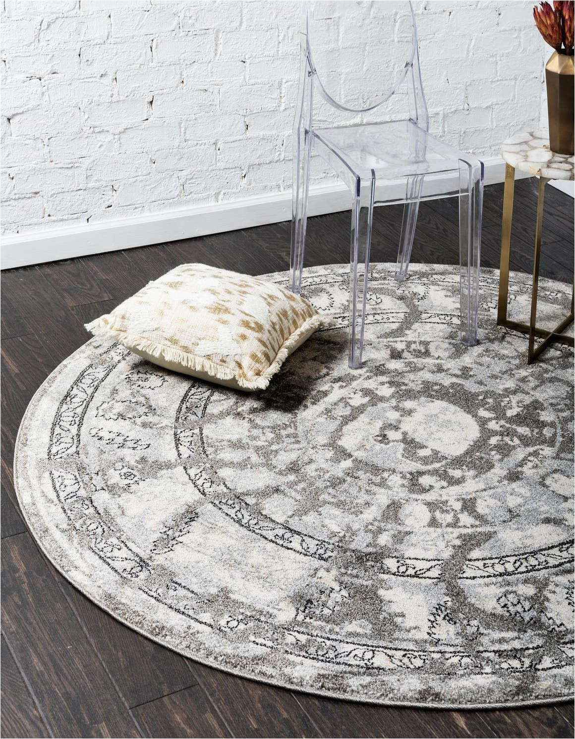 Bed Bath and Beyond Round Rugs Gray 8 X 8 Miranda Round Rug Rugs Com area Rugs