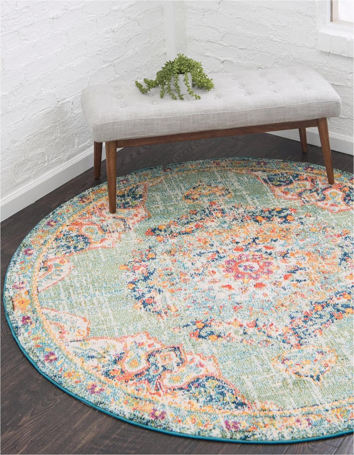Bed Bath and Beyond Round Rugs Green 3 3 X 3 3 Madeline Round Rug Rugs Com Round Rug