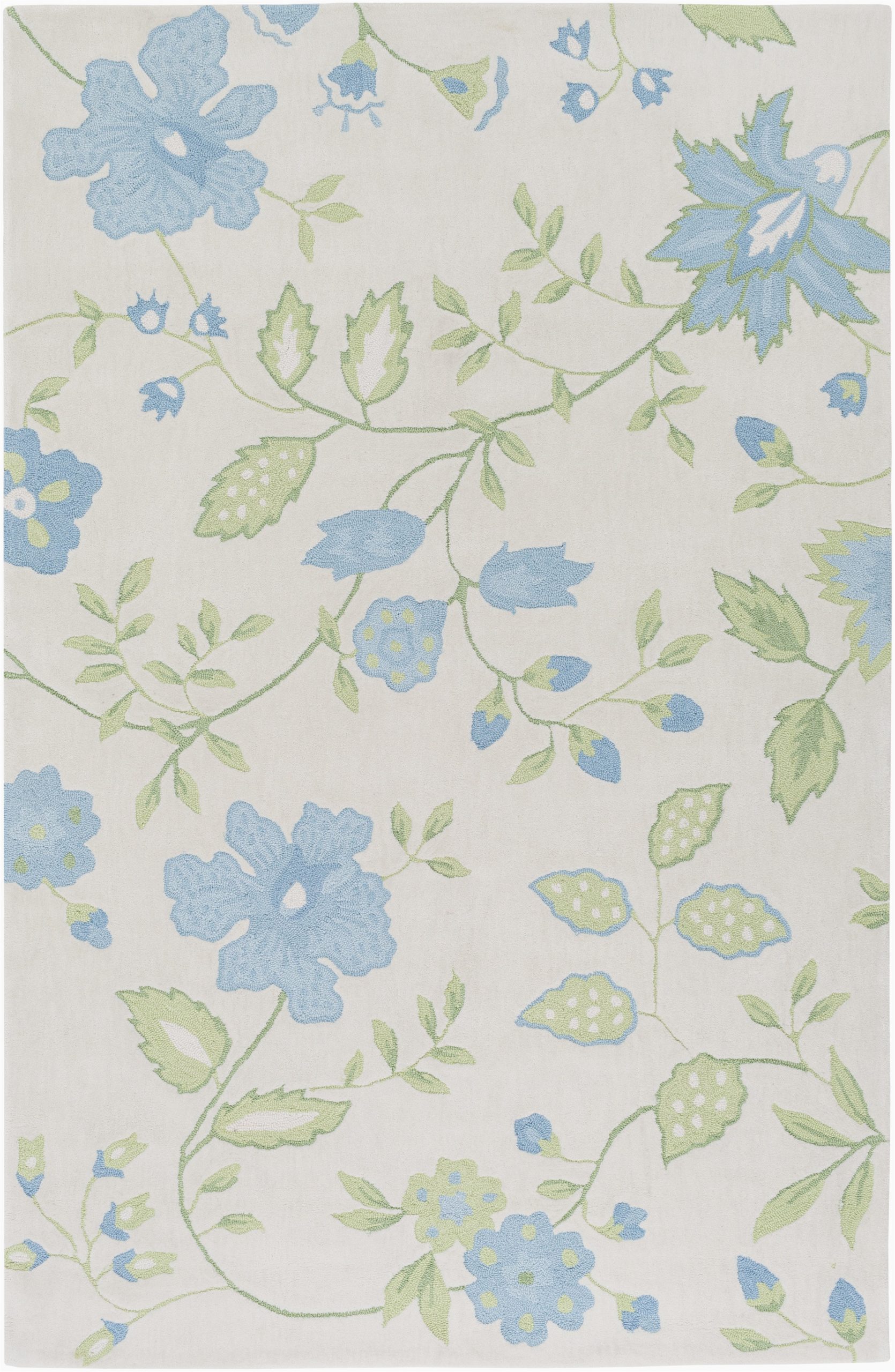 surya skidaddle sdd4002 blue green floral and paisley area rug