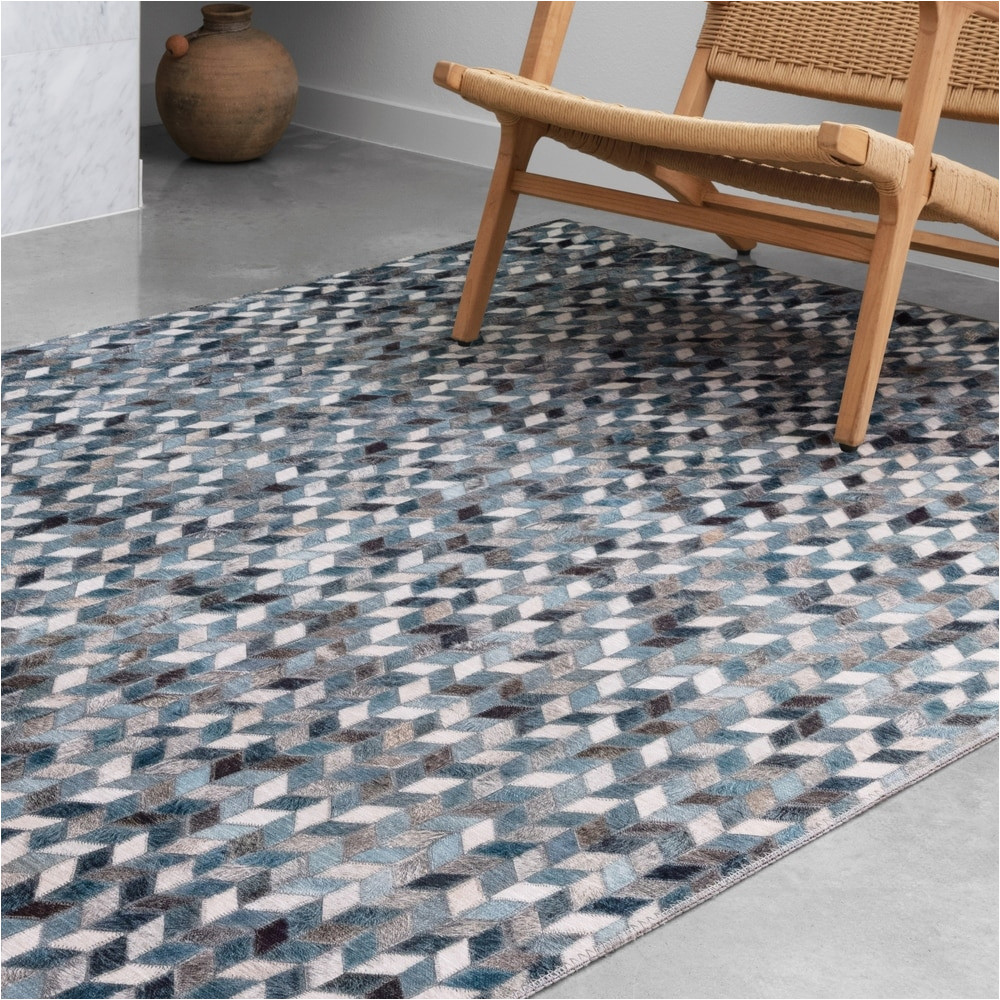 Blue Faux Cowhide Rug Buy Blue Cowhide area Rugs Online at Overstock Our Best Rugs Deals
