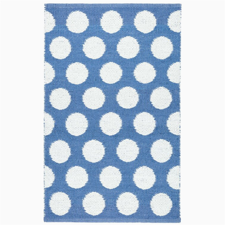 Blue Polka Dot Rug Dash & Albert Dot French Blue Indoor/outdoor Rug