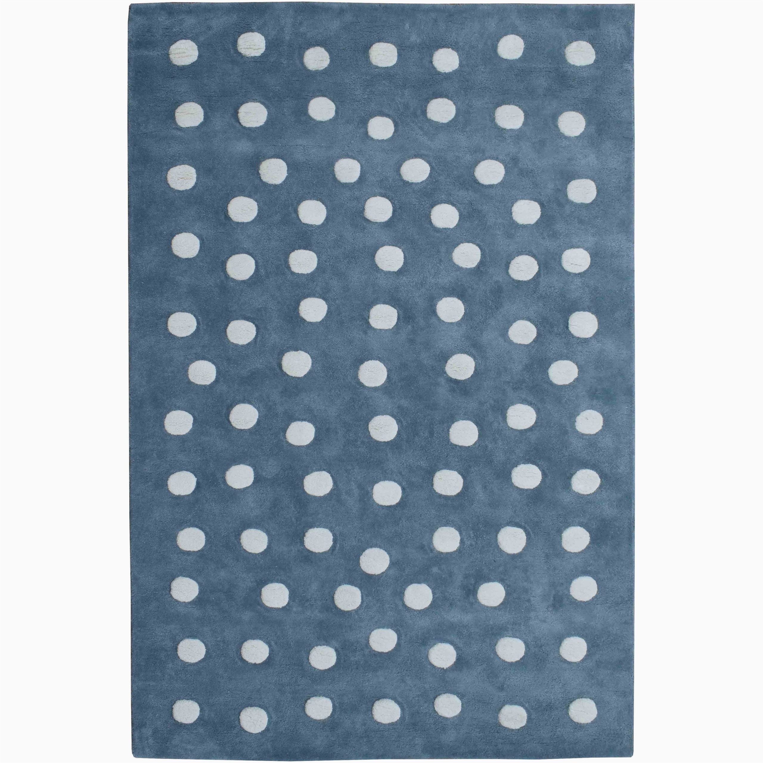 Blue Polka Dot Rug organic Weave Cotton Blue White Polka Dot Rug Gots Certified …