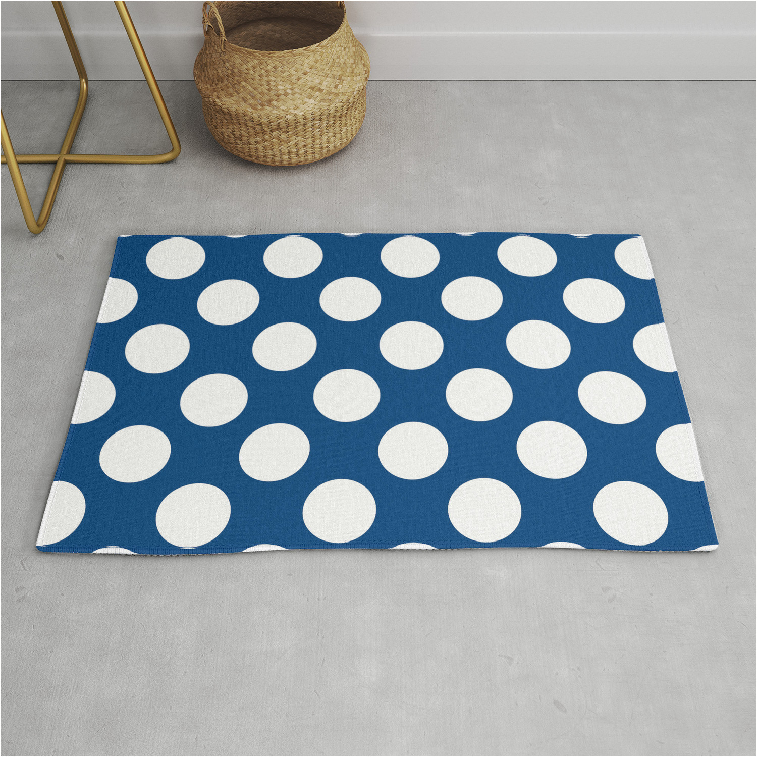 Blue Polka Dot Rug Royal Blue Polka Dots Navy Blue Modern Interior Design Boys Room Rug