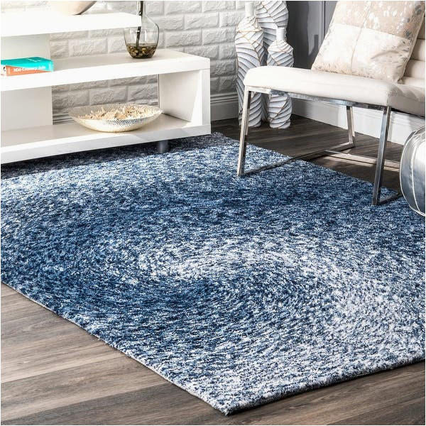 Blue Swirl area Rug Nuloom Handmade Blue Abstract Swirl Modern area Rug – Overstock …