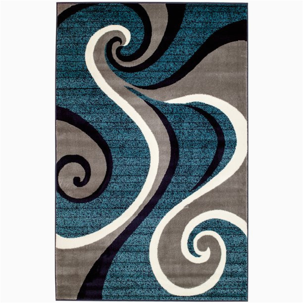 Blue Swirl area Rug Summit Navy Blue Swirl area Rug (2′ X 3′)