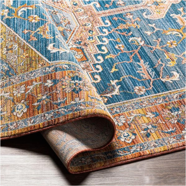 Burnt orange and Blue Rug Artistic Weavers Dietritch Burnt orange/blue 3 Ft. X 5 Ft. Indoor …