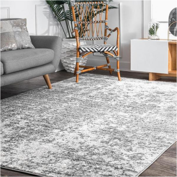 Contemporary Living Room area Rugs Nuloom Deedra Misty Contemporary Gray 4 Ft. X 6 Ft. area Rug …