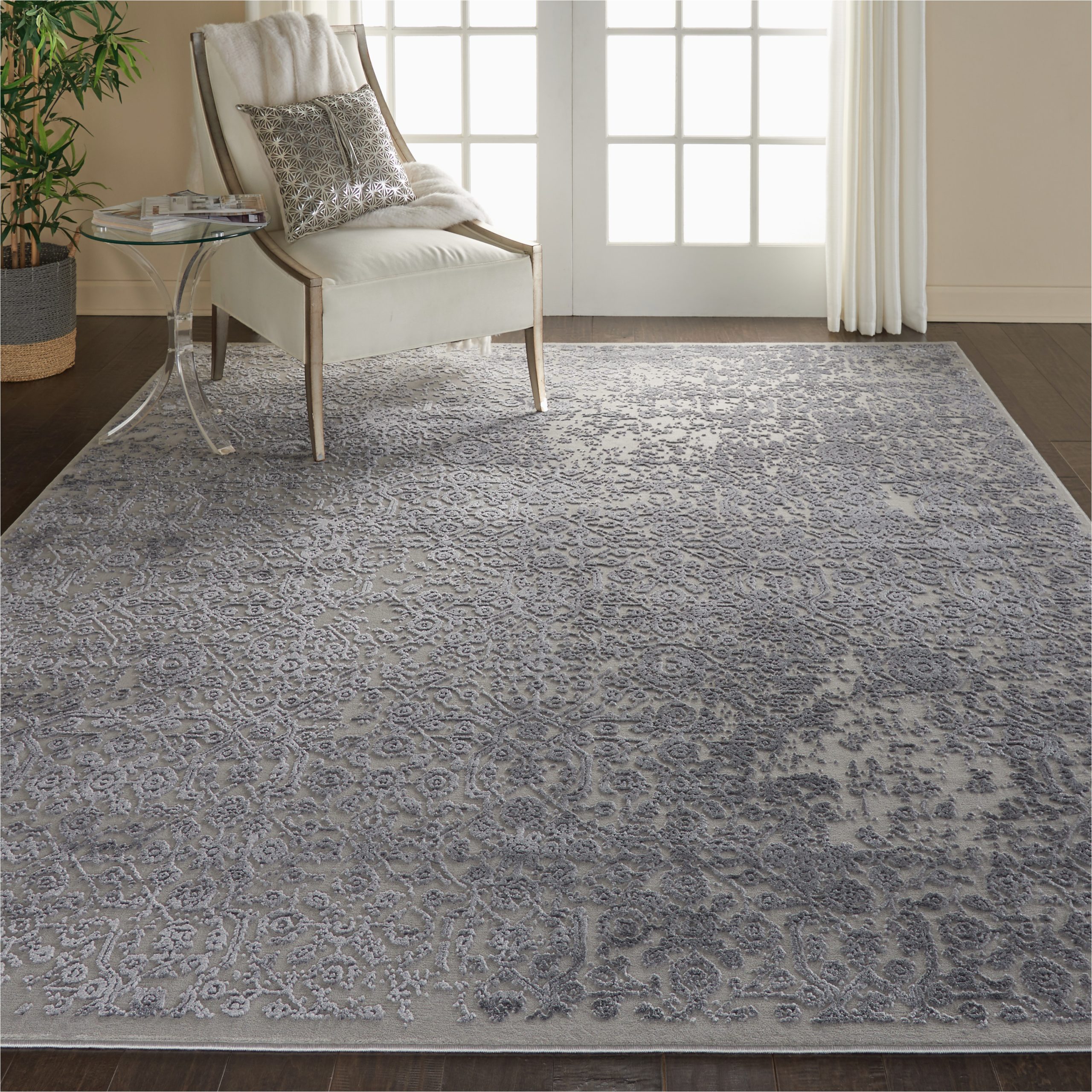 Country Blue area Rugs Nourison Vintage DÃ©cor 8′ X 10′ Slate Blue and Grey French Country area Rug