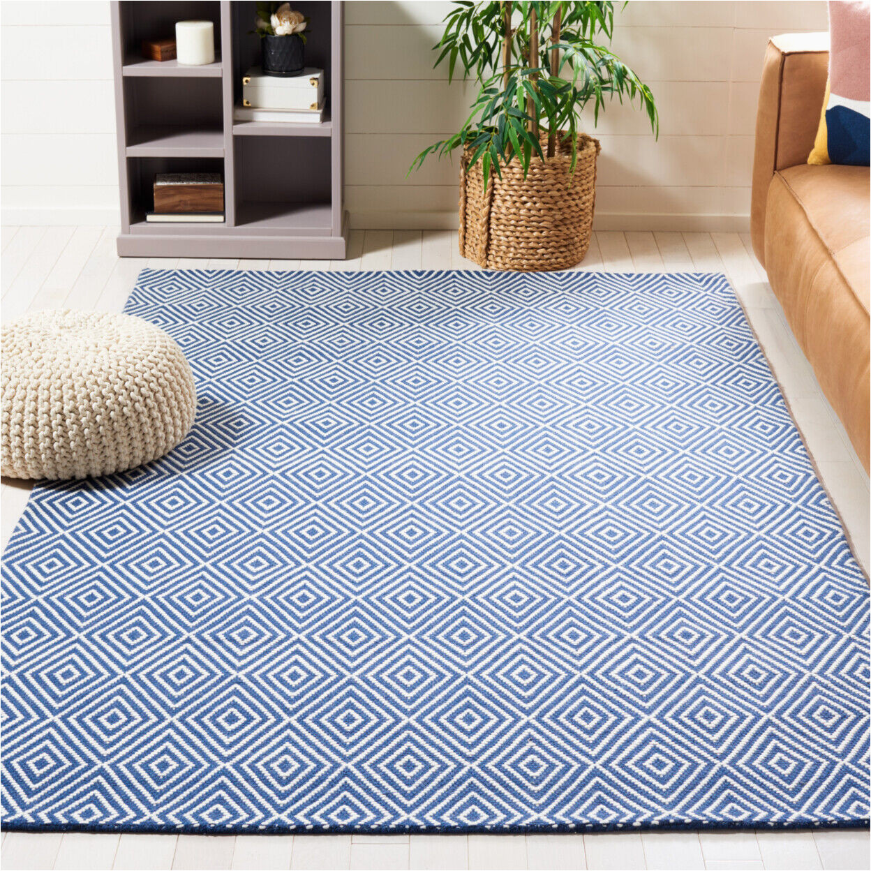 Country Living A Wilton Rug Blue Safavieh Wilton Wil715b Hand-hooked Light Blue /ivory Rug