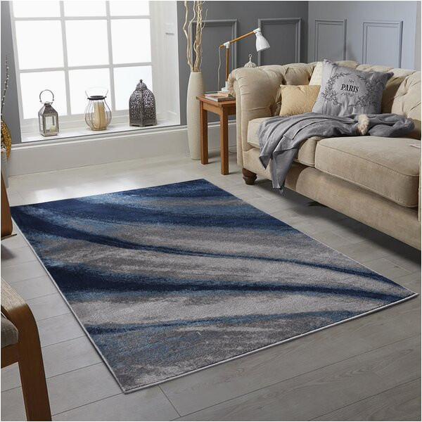 Dark Blue and Gray Rug Grey Navy Rug Wayfair.co.uk