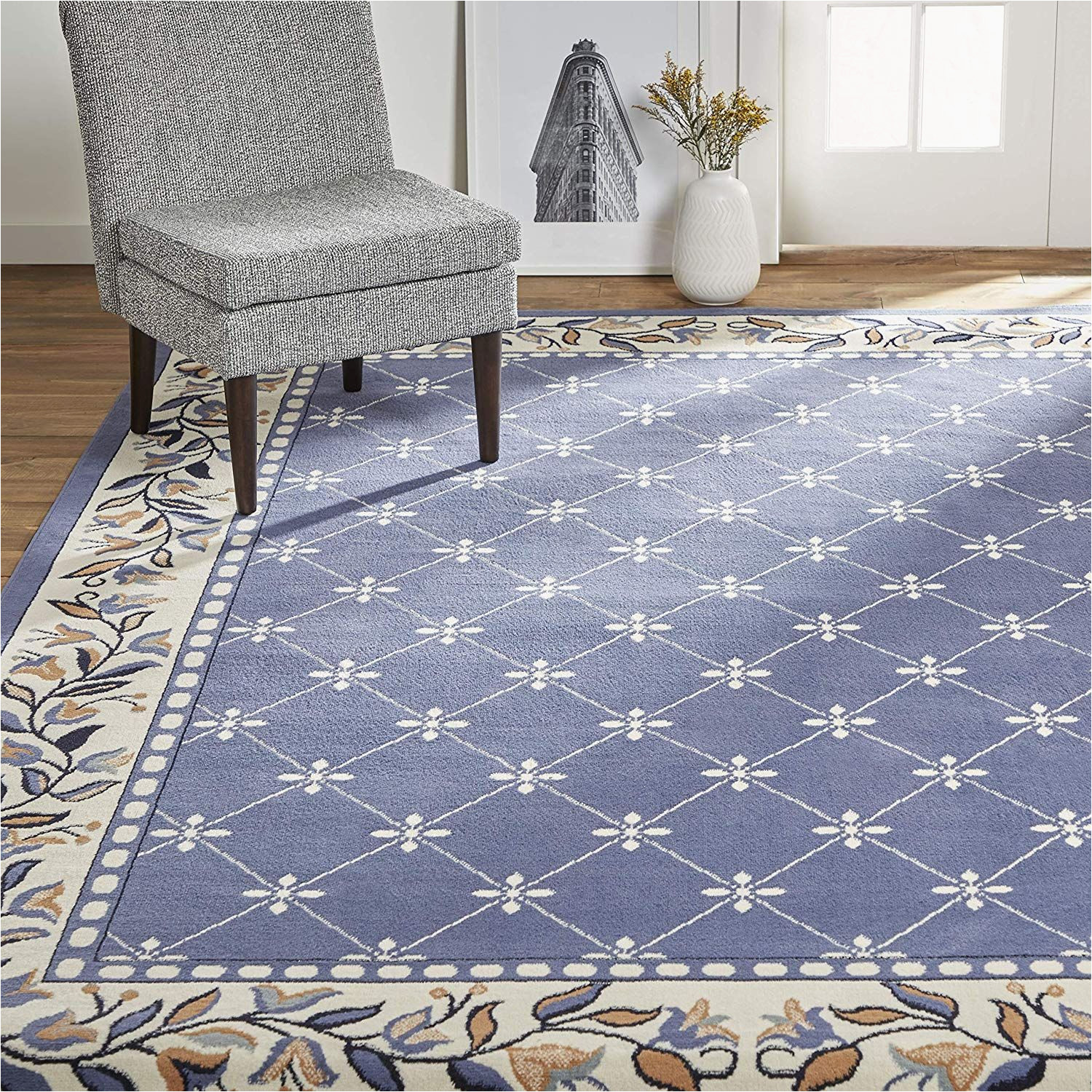 French Country Blue Rugs Home Dynamix Lyndhurst Sheraton area Rug, 5 Ft 2 In X 7 Ft 4 In …