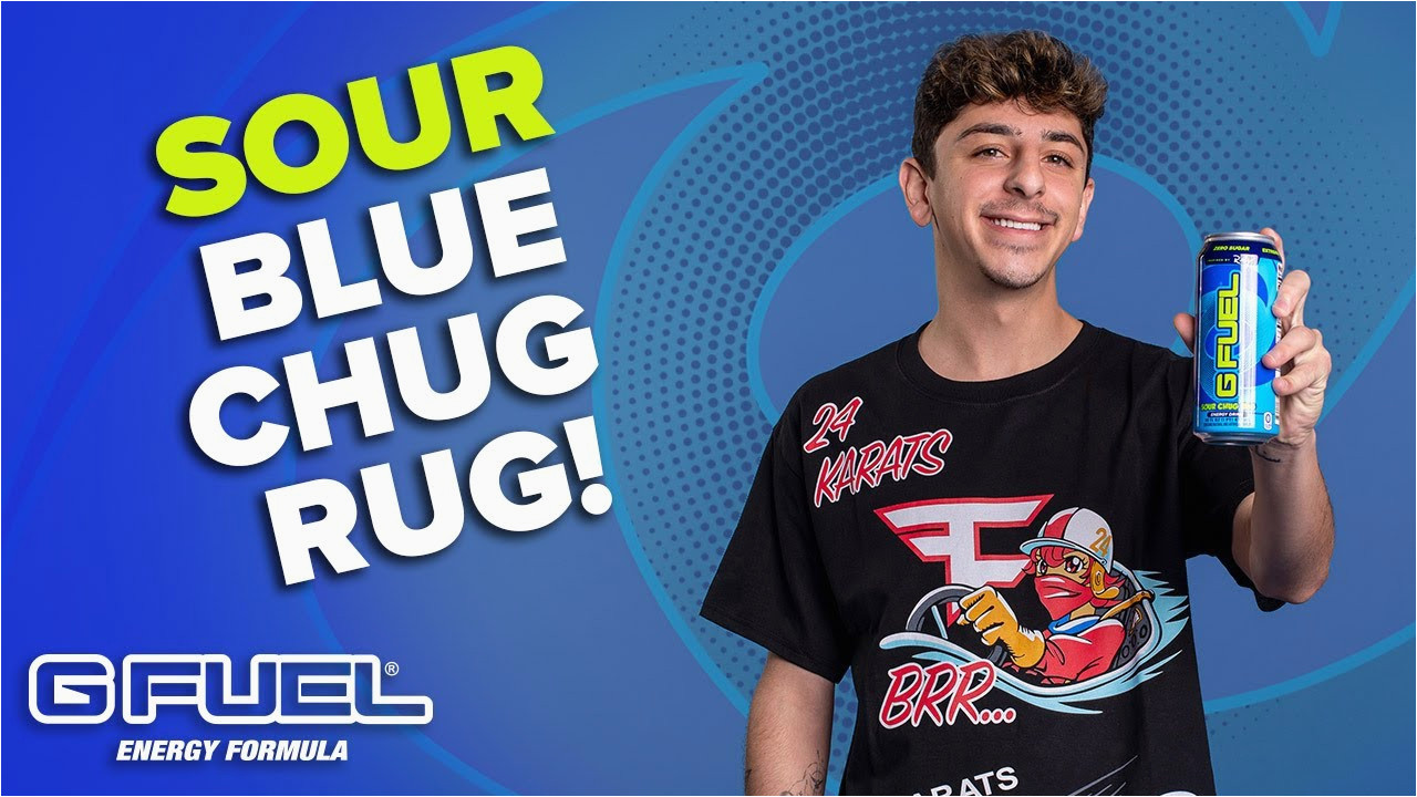 G Fuel Blue Chug Rug G Fuel sour Blue Chug Rug – In A Can!!