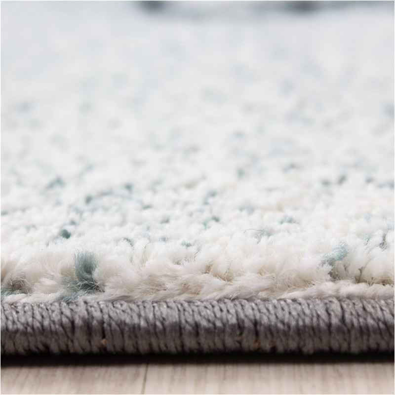 Grey Blue White Rug Children’s Rug Carpet with Elephant and Stars Grey-blue-white