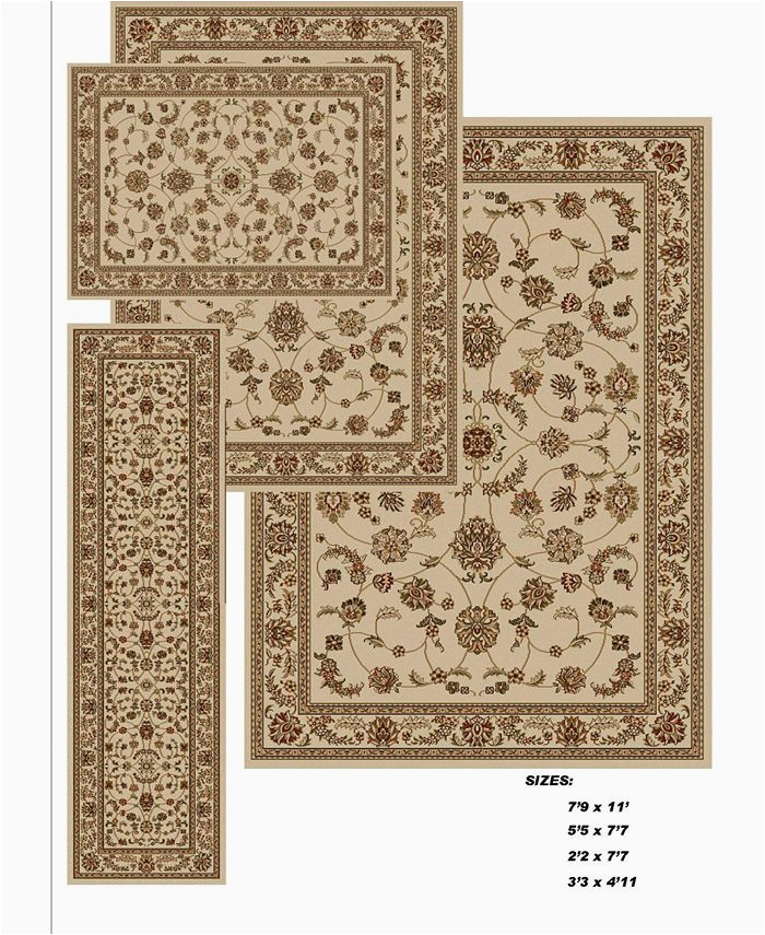 km home area rug set florence collection 4 piece set isfahan ID=
