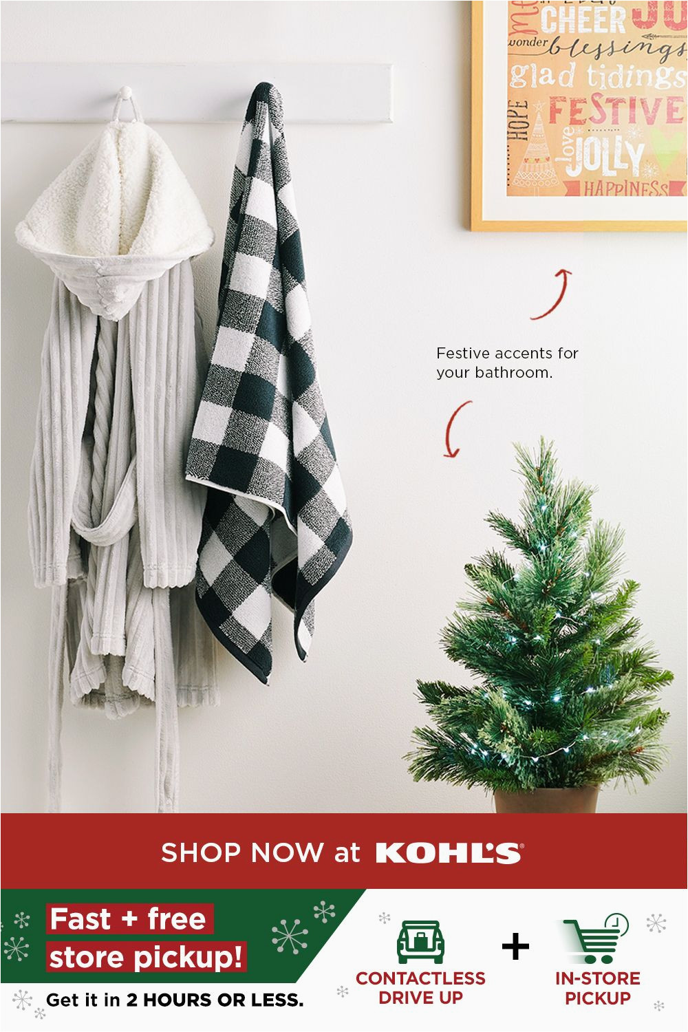 Kohls Christmas Bath Rugs Find Festive Bath Decor at Kohls Patterned Hand towels