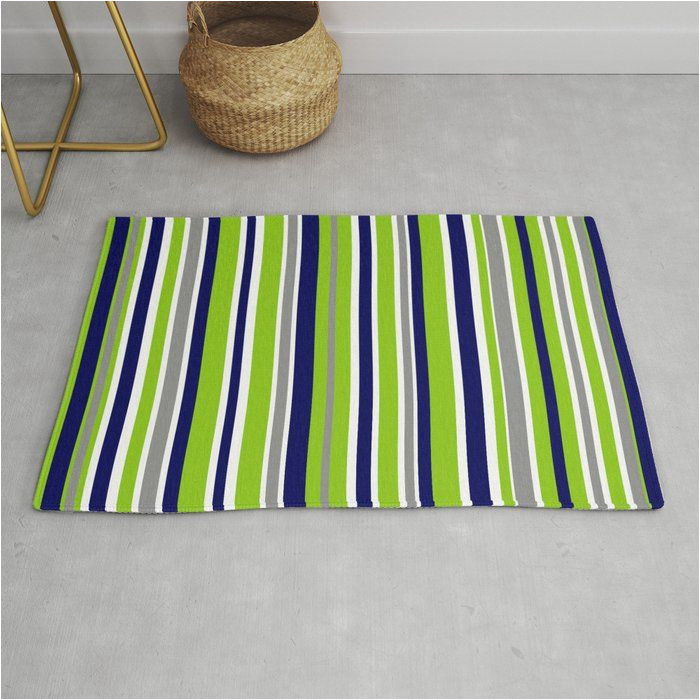 Lime Green and Blue Rug Pin On original Rugs