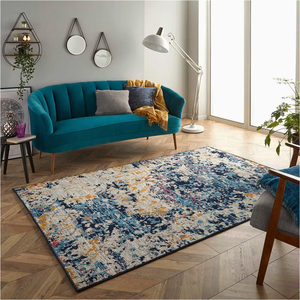 Navy Blue and Teal Rug Navy, Teal, Duck Egg & Dark Blue Rugs Land Of Rugs