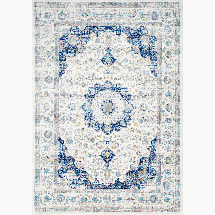 Nuloom Blue area Rug Traditional Medallion Verona area Rug â Nuloom